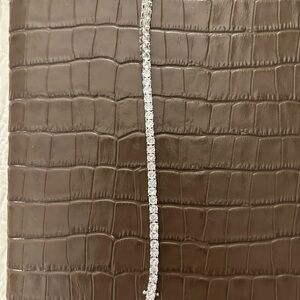 Silver Dainty Watch with Sparkling Accents